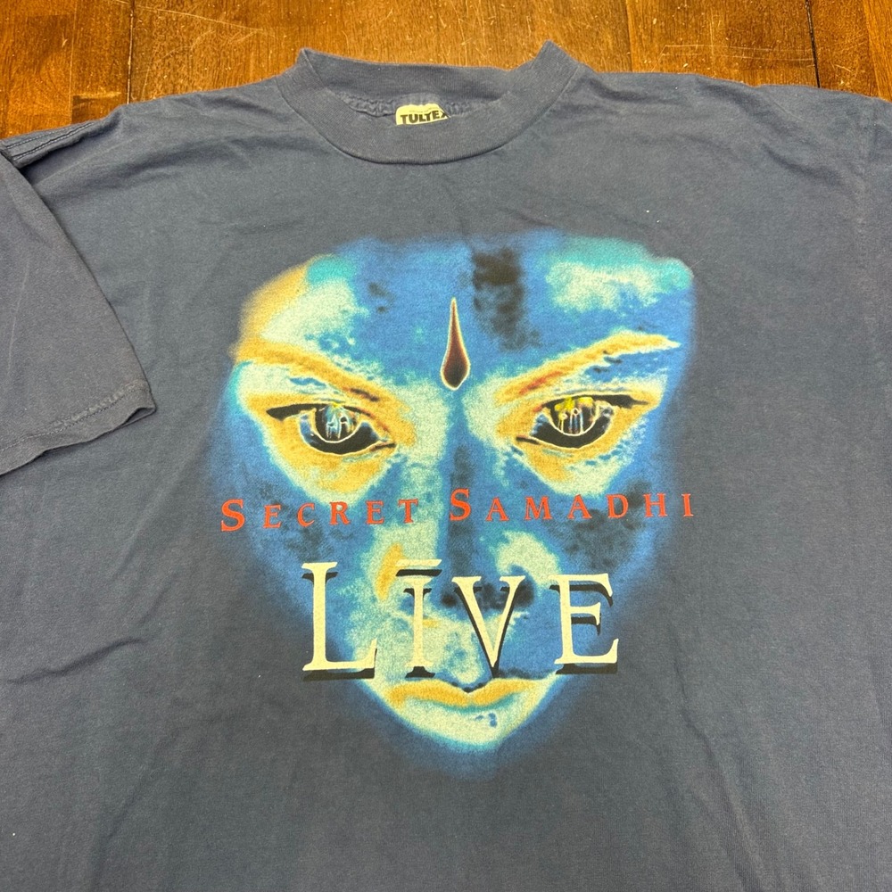 Tultex Live Band Tee Mens XL Blue Secret Samadhi 1997 North American Tour Shirt